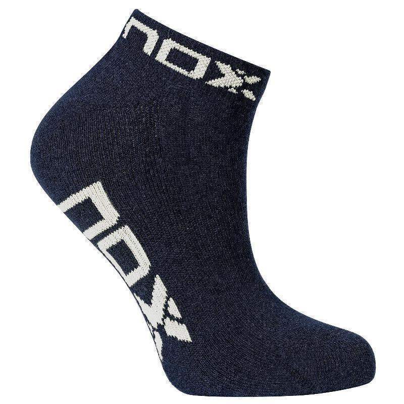 Calcetines Nox Tobillero Marino Blanco 1 Par