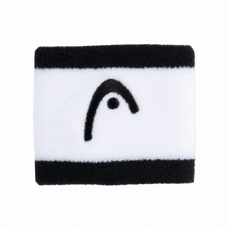 Munequeras Head Striped 2.5 Negro Blanco 2 Unidades
