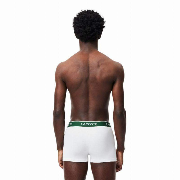 Boxers Lacoste Negro Blanco Gris Vigore 3 Unidades