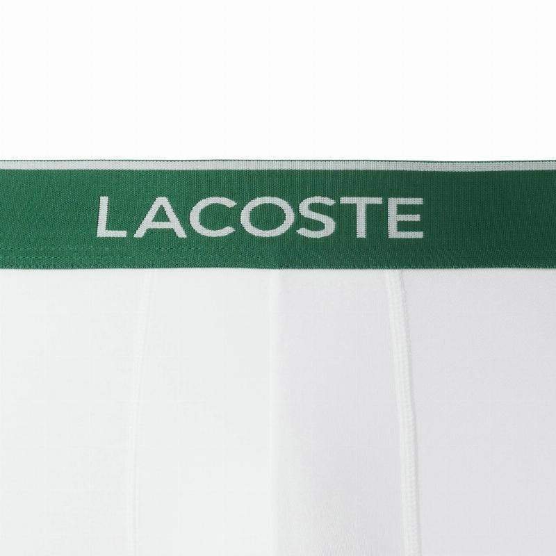 Boxers Lacoste Negro Blanco Gris Vigore 3 Unidades