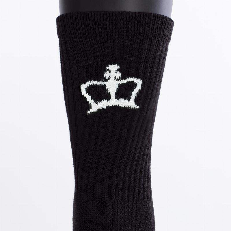 Calcetines Black Crown Premium Altos Negro 1 Par