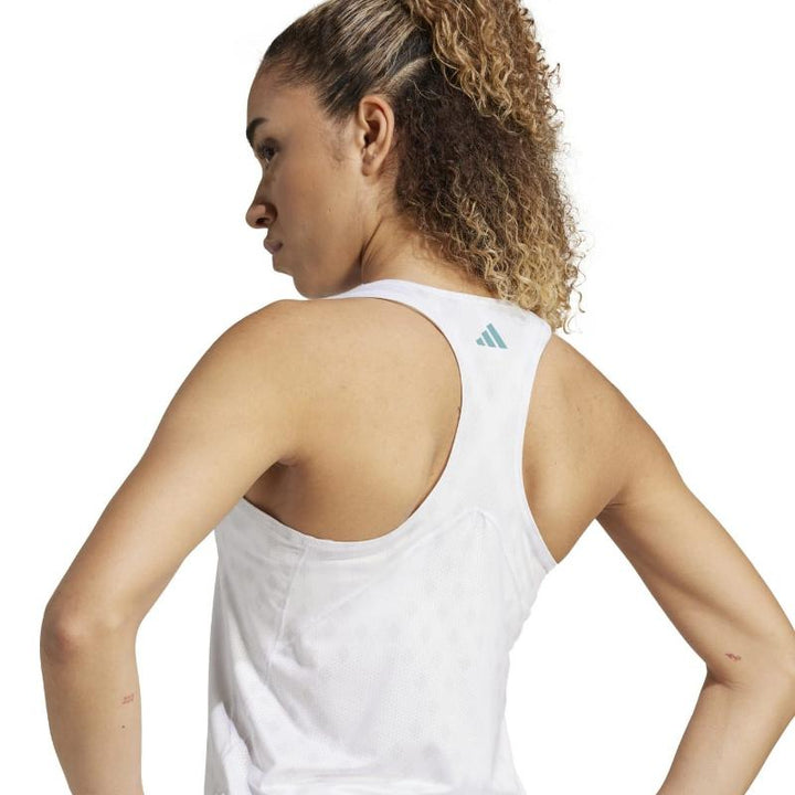 Camiseta Adidas Club Graphic Blanco Gris Mujer