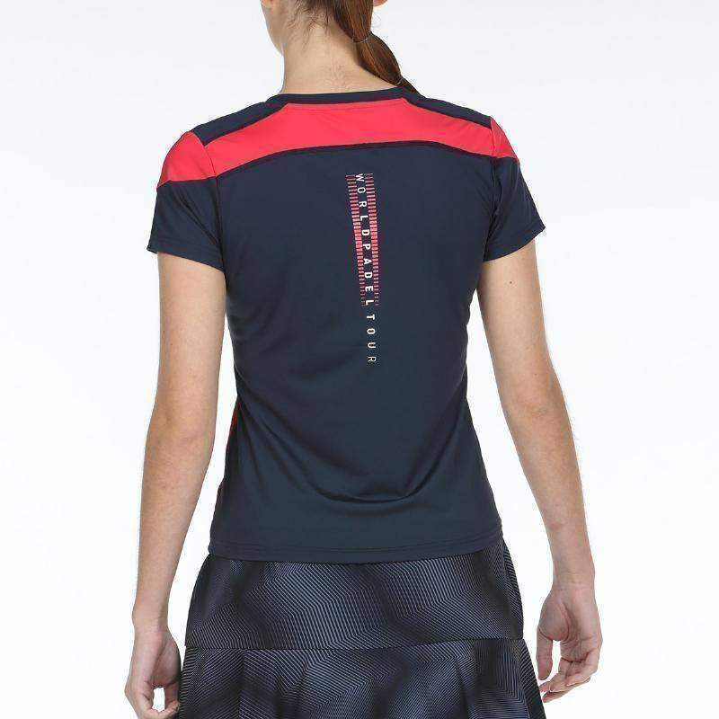Camiseta Bullpadel WPT Rollaz Carmesi Fluor
