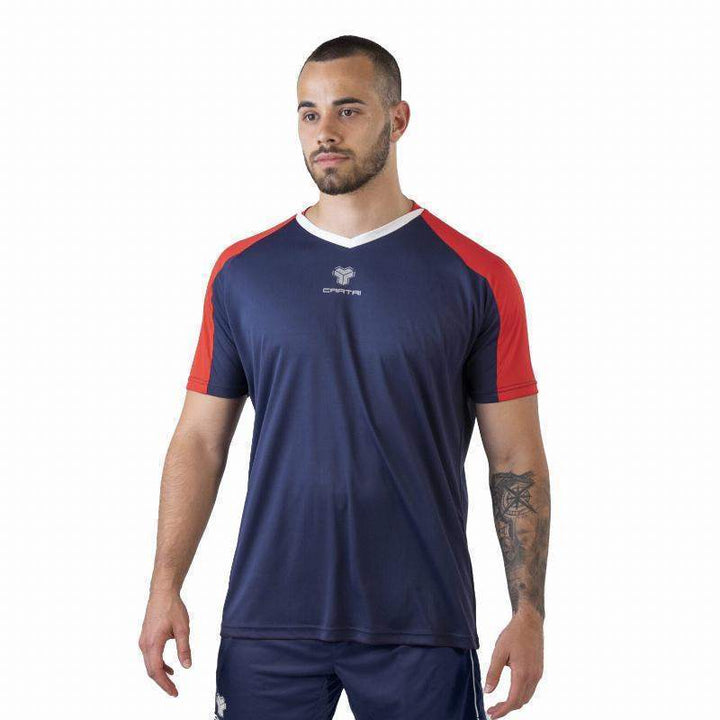 Camiseta Cartri School Rojo Azul Marino