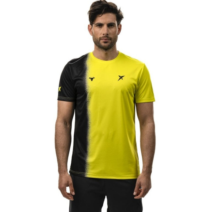 Camiseta Drop Shot Lucas Campagnolo Cosmo Amarillo Verde