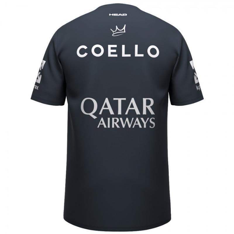 Camiseta Head Arturo Coello Sponsors Azul Marino