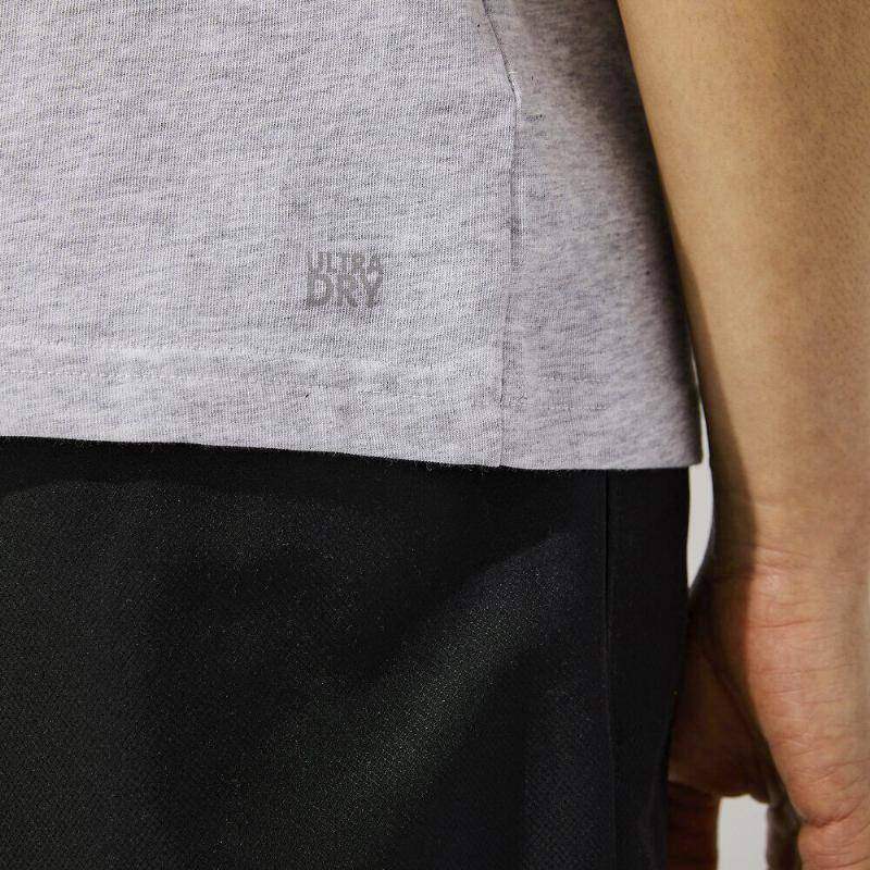 Camiseta Lacoste Sport Regular Fit Gris