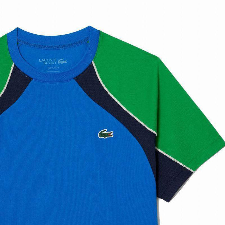 Camiseta Lacoste Ultra Dry Azul Marino Verde
