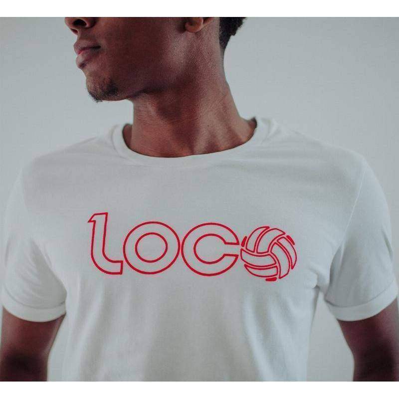 Camiseta Loco Marco Lenders Blanco Rojo