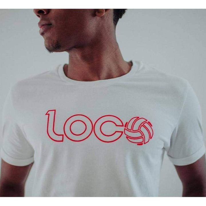 Camiseta Loco Marco Lenders Blanco Rojo