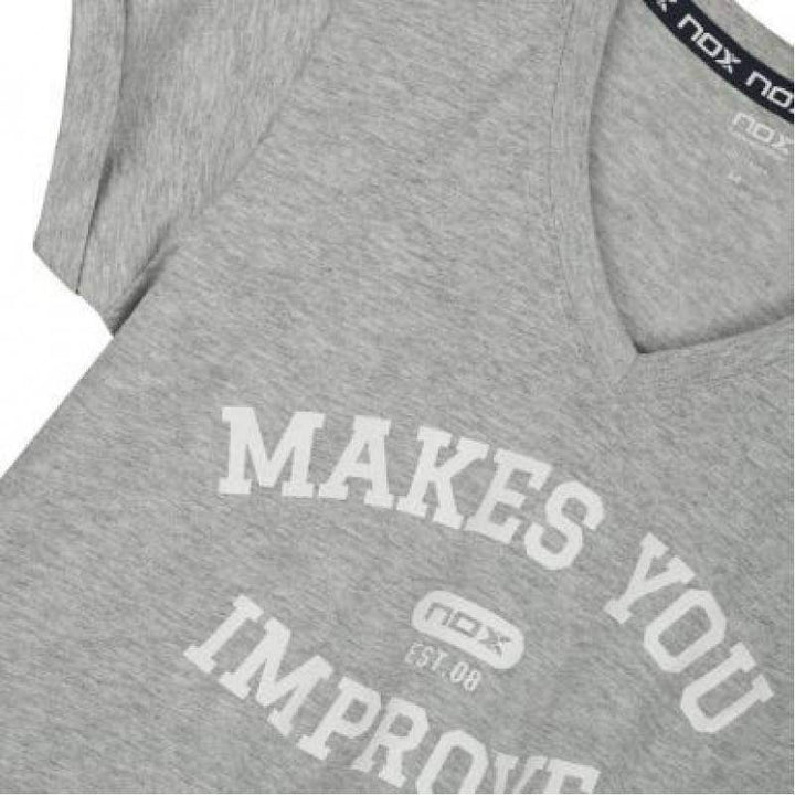 Camiseta Nox Mujer Basic Gris Vigore
