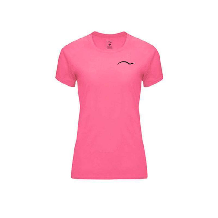 Camiseta PadelPoint Tournament Rosa Fluor Mujer