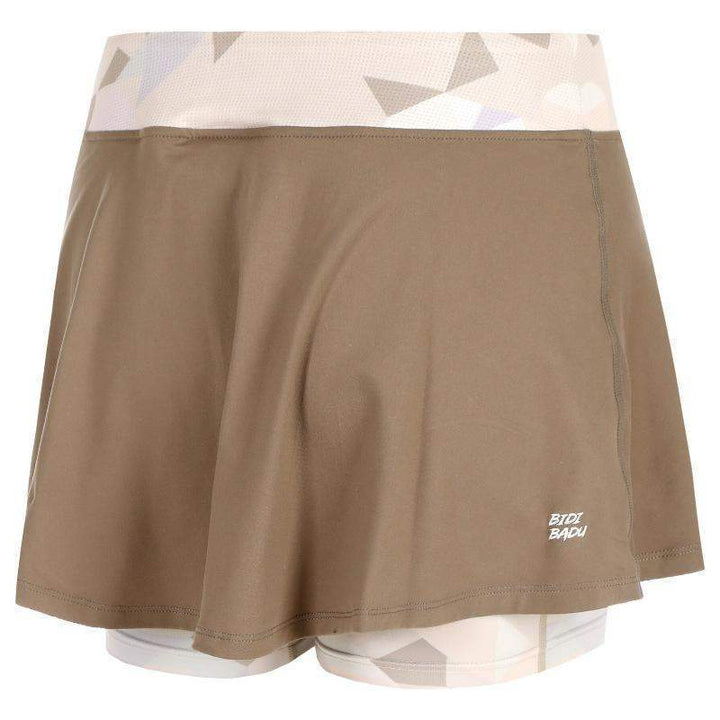 Falda Bidi Badu Paris Printed Wavy Marron Beige