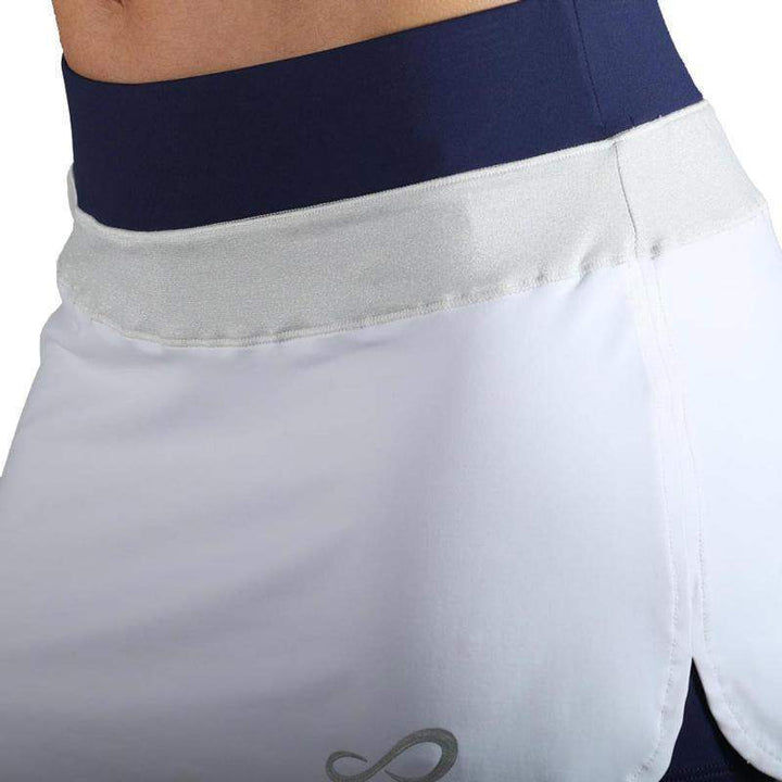 Falda Endless Race Blanco Plata