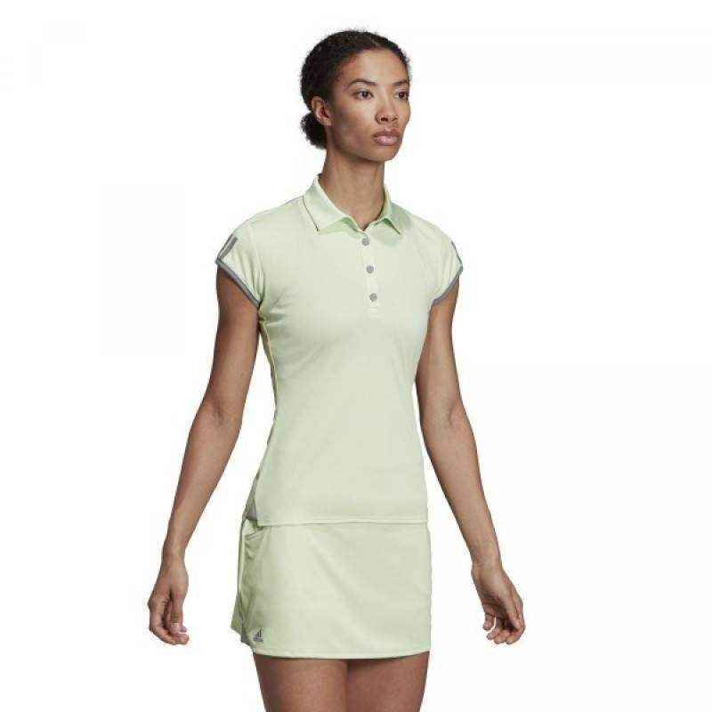 Polo Adidas Club 3 Stripes Verde Gris