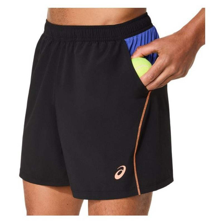 Short Asics Court 7IN Negro Cobalto