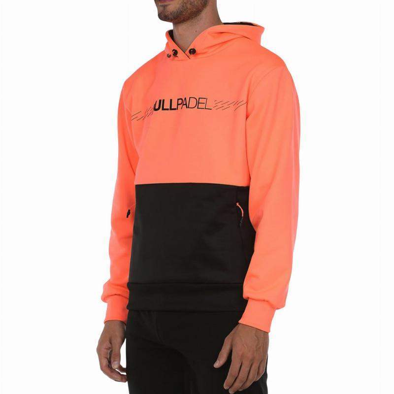 Sudadera Bullpadel Imbui Coral Fluor