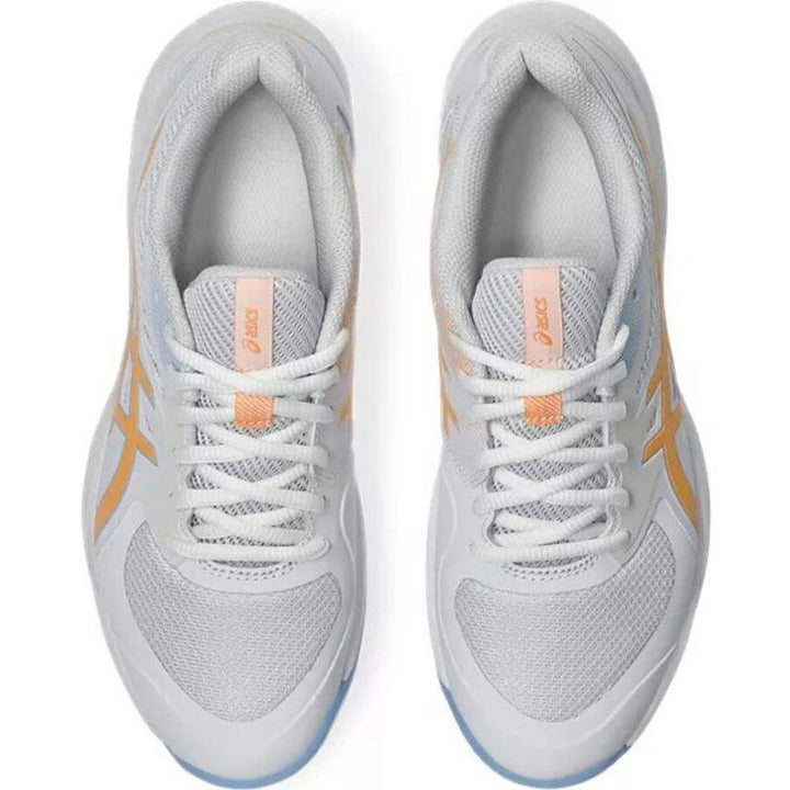 Zapatillas Asics Game FF Padel Blanco Naranja Mujer