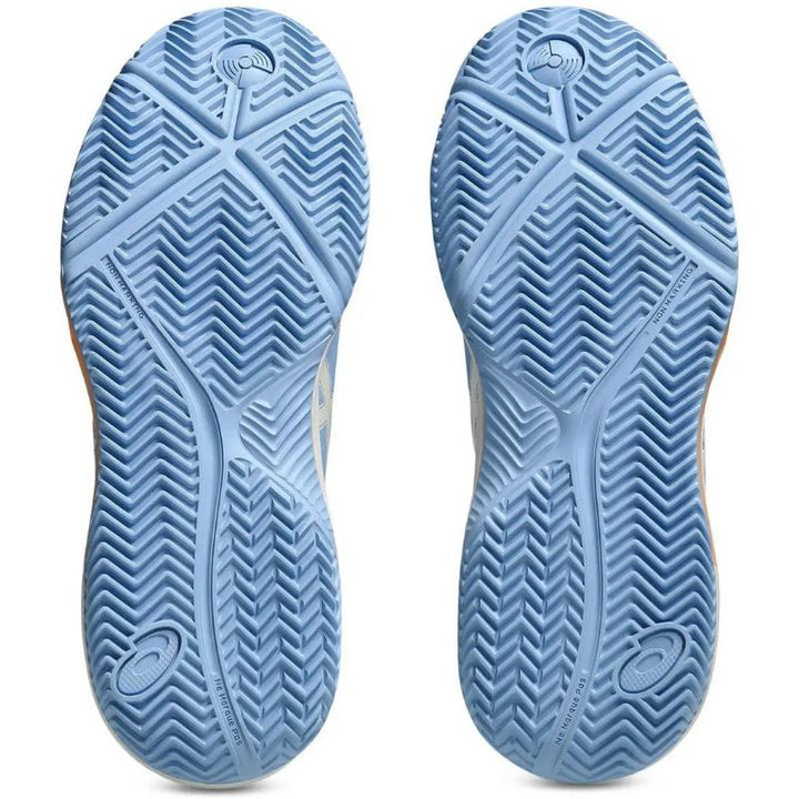 Zapatillas Asics Gel Dedicate 8 Padel Azul Stone Crema Mujer