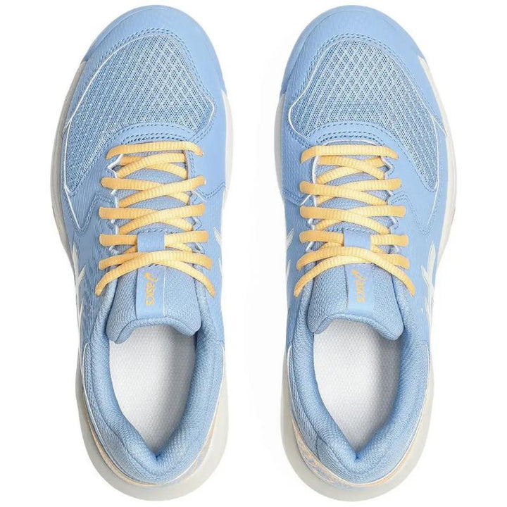 Zapatillas Asics Gel Dedicate 8 Padel Azul Stone Crema Mujer
