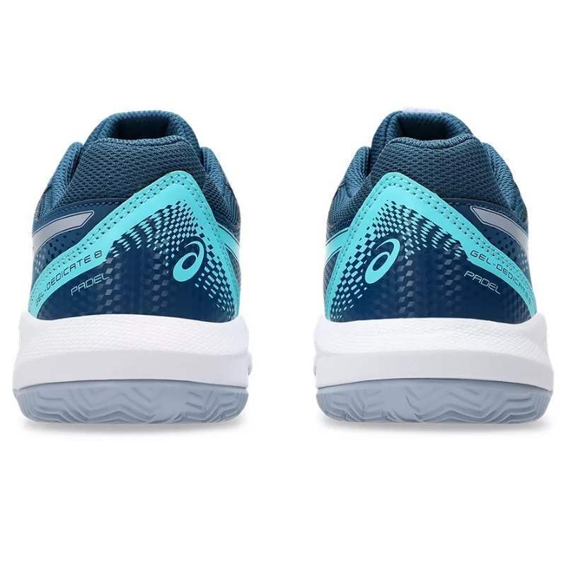 Zapatillas Asics Gel Dedicate 8 Padel GS Azul Mako Gris Junior