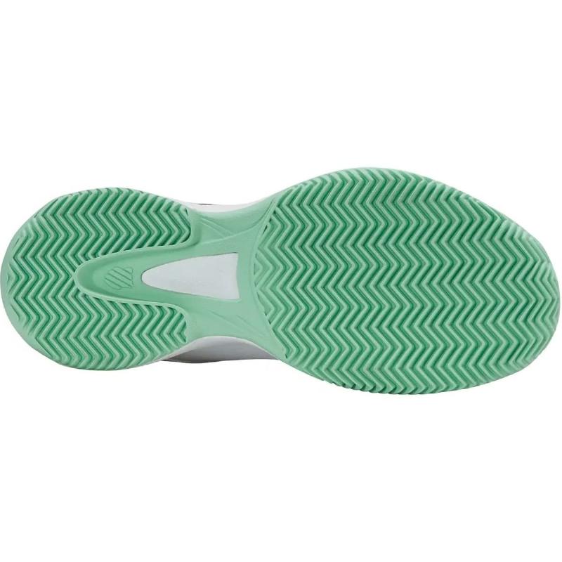 Zapatillas Kswiss Court Express 2 Clay Blanco Menta Negro Mujer