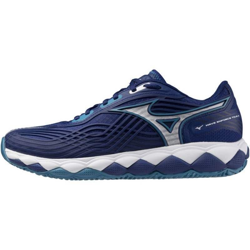 Zapatillas Mizuno Wave Enforce Tour 2 Clay Azul Blanco