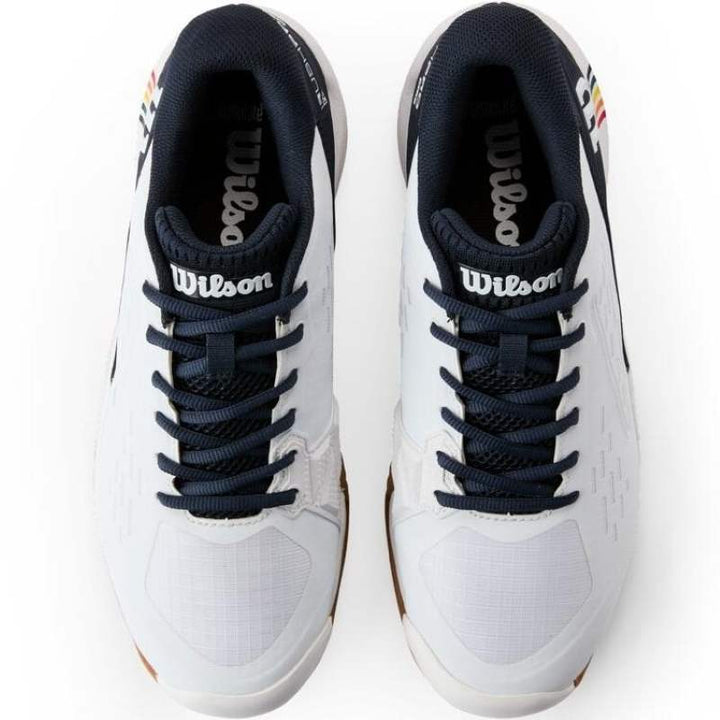 Zapatillas Wilson Rush Pro Ace Clay Blanco Azul Marino