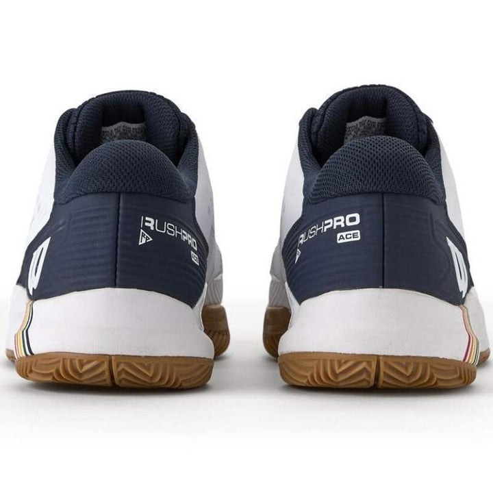 Zapatillas Wilson Rush Pro Ace Clay Blanco Azul Marino